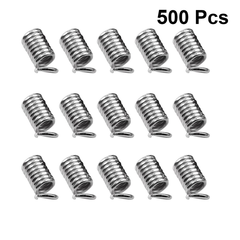 5 Packs DIY Jewelry Connectors Crafts Connecting Button Spring Buckles for Home Shop Dark Silver (3x7mm): As Shown 1