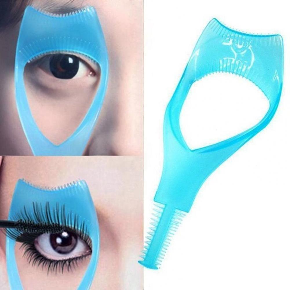 Compact Safe Makeup Mascara Comb Guide Card Tool Lightweight Eyelash Mold Reusable for Lady