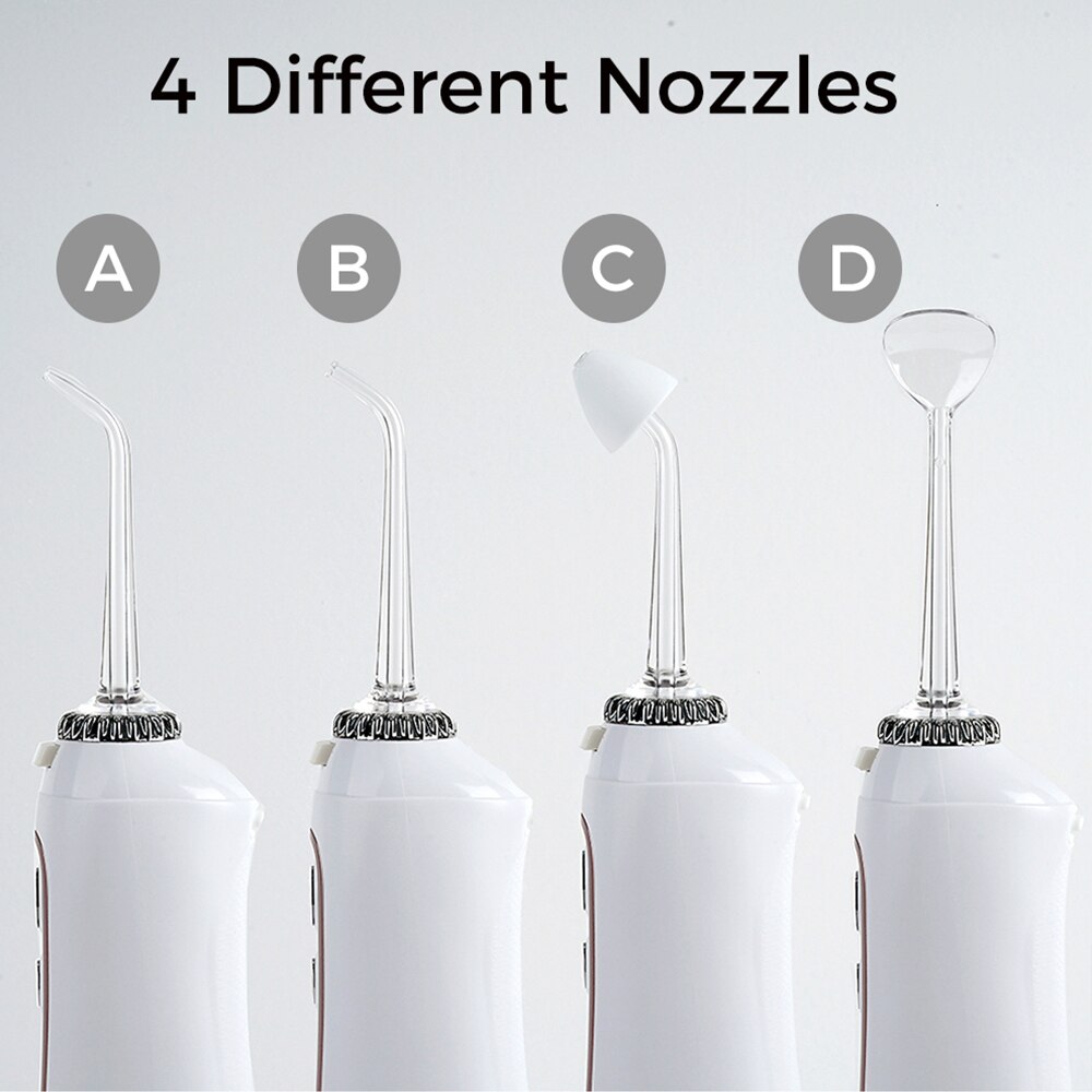 ShineSense Replacement Stander Nozzle Tips for Portable Dental Water Flosser SIO-100S