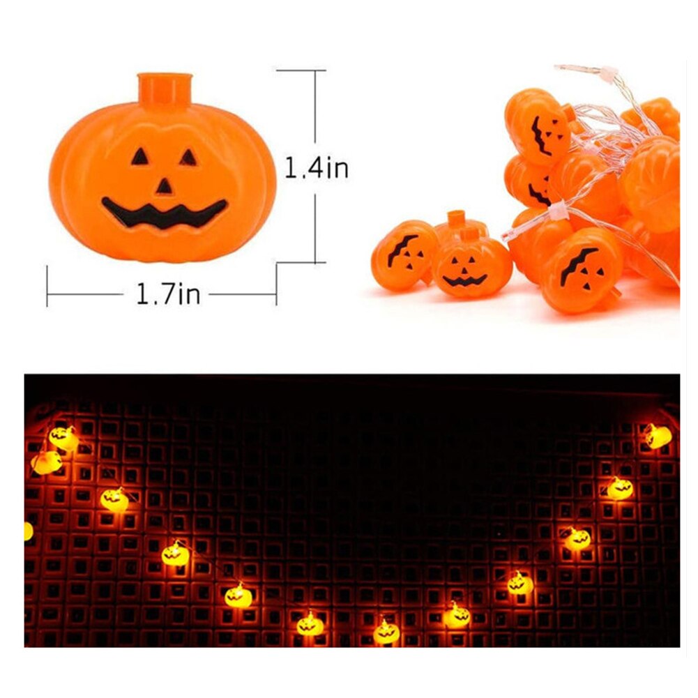 Jardin extérieur décor à la maison Led saisonnier éclairage fil fête à piles Halloween lumières nuit lampe tenture murale