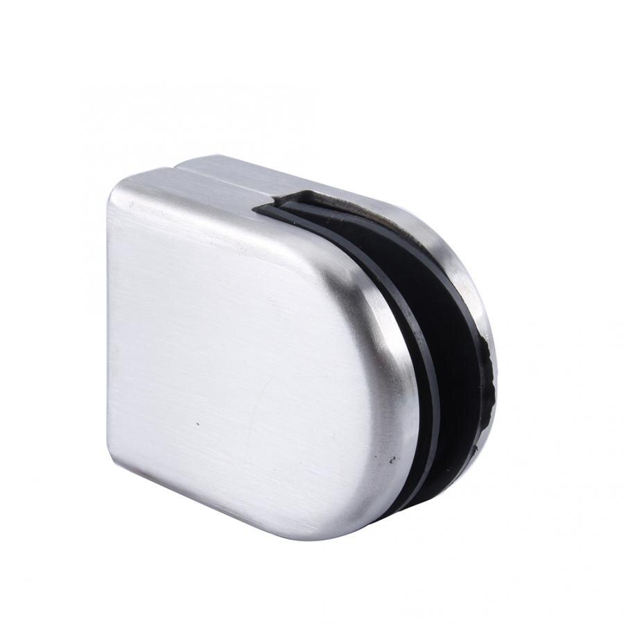 Stainless Steel Glass Clamp 1Pc/4Pc Flat Round Holder Glass Clamp Bracket for Balustrade glass bracket