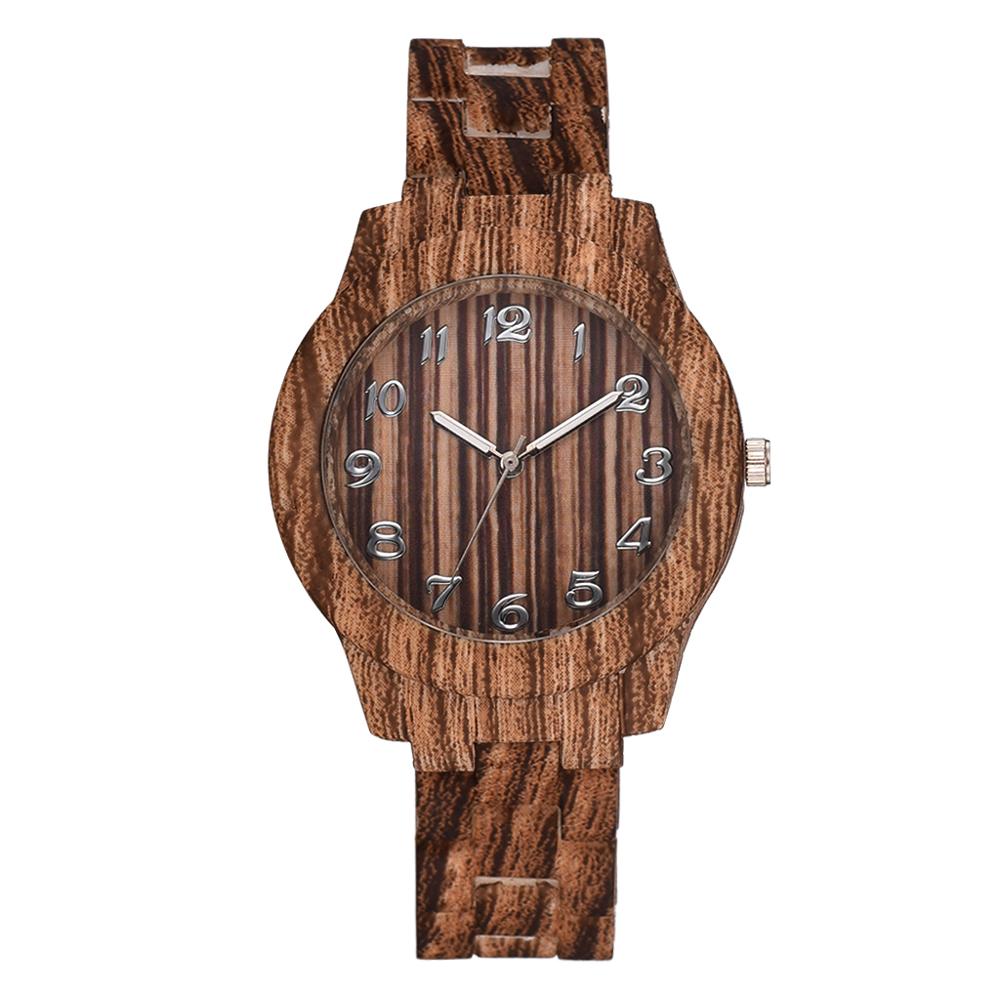 Luxe Bran Vrouwen Quartz Bamboe Horloges Houten Horloge Voor Vrouwen Dames Horloges Handgemaakte Natuurlijke Armband Luxe Horloge: Coffee