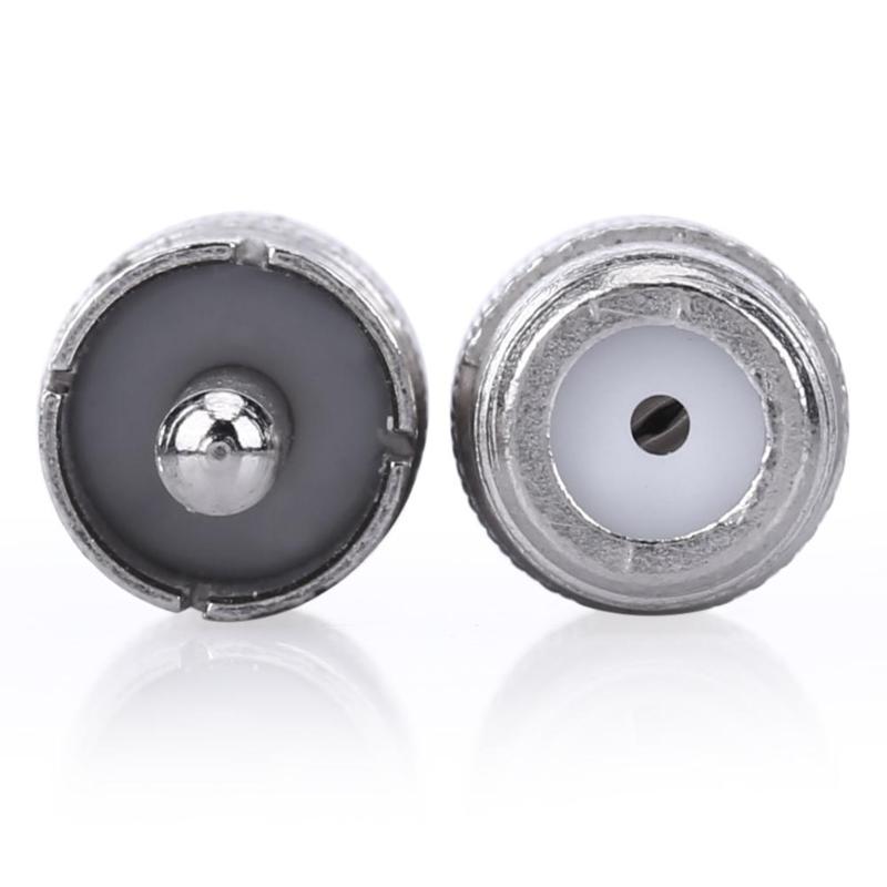 2pcs RCA Male Plug to F Female Coax Jack Adapter Connector Cable Coupler