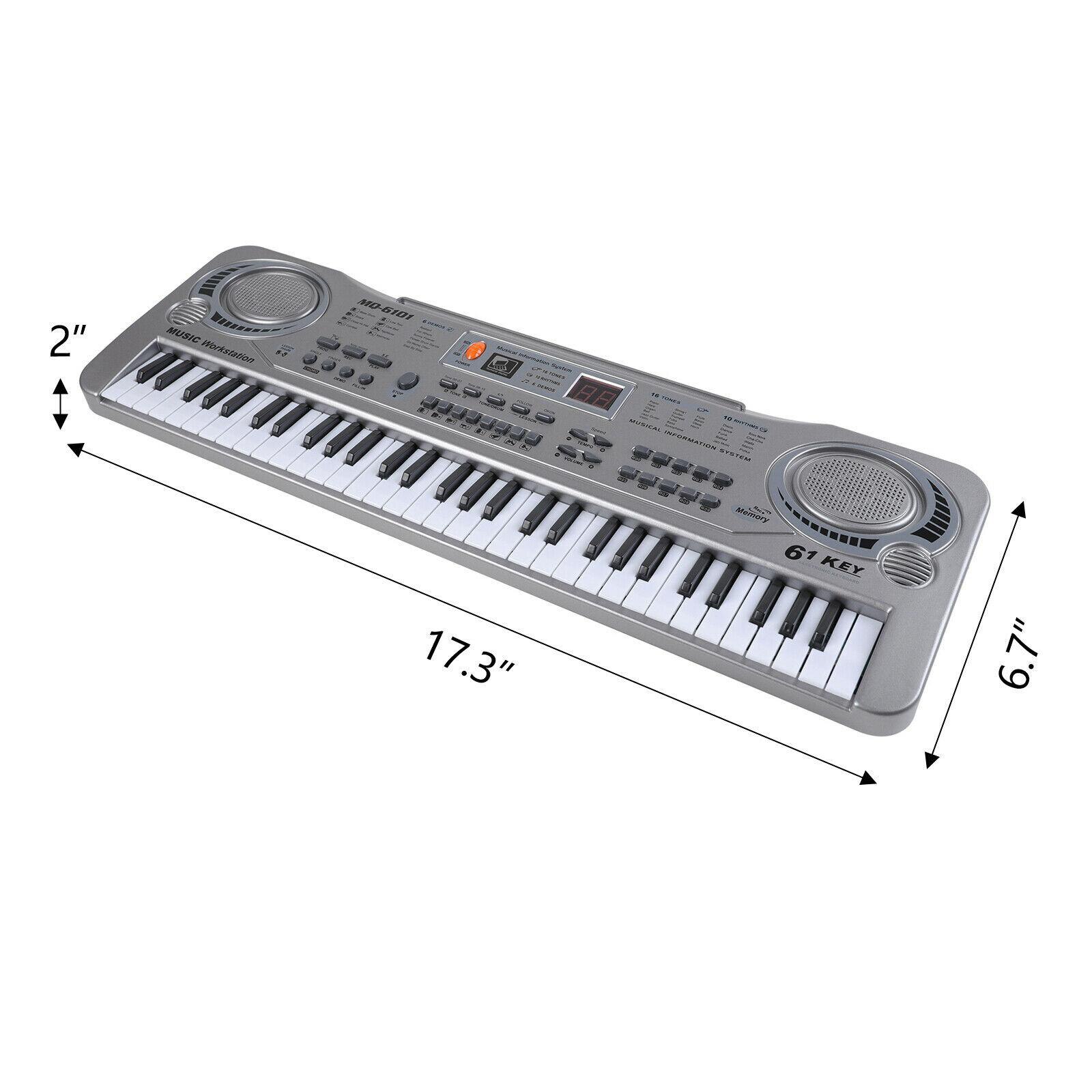 61 Toetsen Digitale Piano Keyboard Elektrische Piano Orgel Beginners Onderwijs Speelgoed Muziekinstrumenten Pedaal Instrument Opnemen