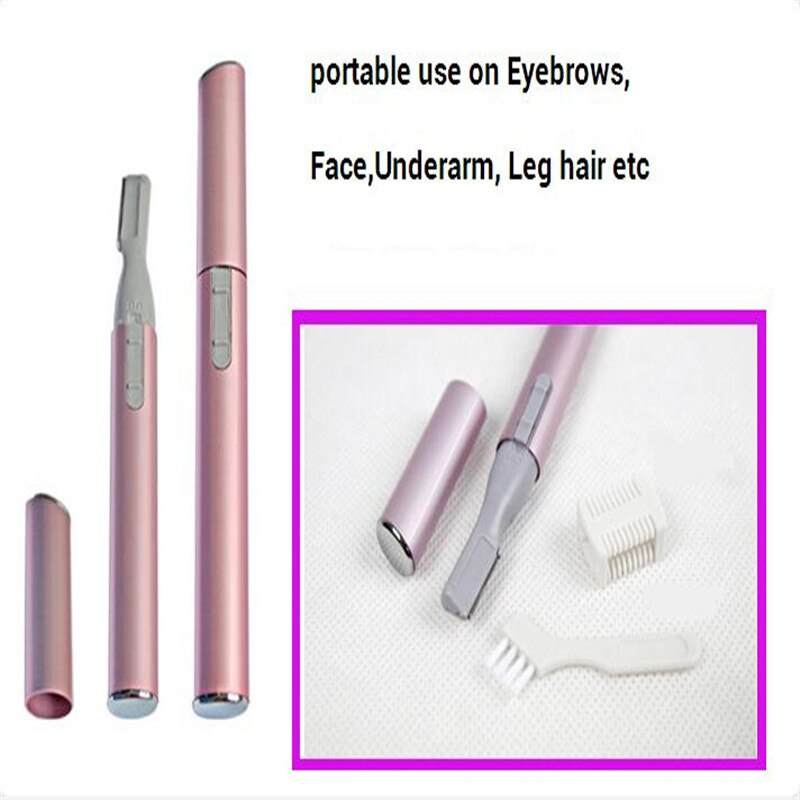 Micro Precision Electric Eyebrow Trimmer Razor Women Brow Bikini Facial Haircut Shave Remover Lady Underarm Shaver Clipper Cut: Default Title