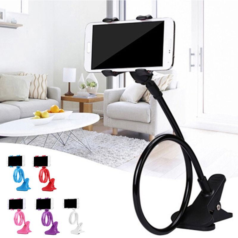 Universele Mobiele Lui Beugel Twee Klem Flexibele Telefoon Standhouder Bed Desktop Bracket Ondersteuning Voor Mobiele Telefoons Apparaat