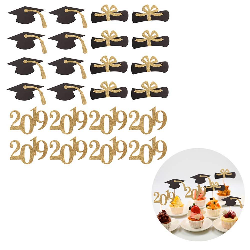 24 Stuks Congrats Grad Cake Topper Klasse Van Graduate Party Decoraties Levert