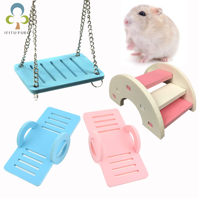 Hamster Toy Hamster Supplies Small Pet Supplies Toys Hamster Swing Seesaw Rainbow Bridge Colorful Little Hamster Accessories LXX
