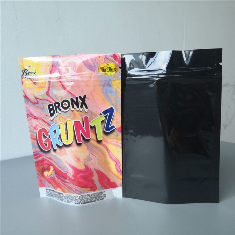 50 unids/lote olor prueba Mylar Ziplock bolsa de bolsas grueso 3,5g bolsas Runtz bolsas