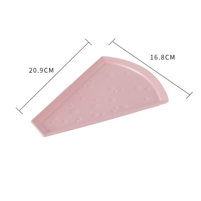 Nordic Creatieve Keramische Geglazuurde Kaas Plaat Effen Kleur Dessert Cake Pizza Distributie Plaat Huis Keuken Benodigdheden: 3