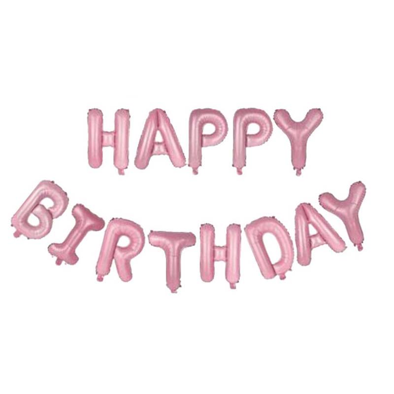 Fargerik gratulerer med dagen bunting bannere 1st bursdagsballonger fest blå rosa 16 tommers aluminiumsdekor folie bokstaver festrekvisita: Militærgrønn