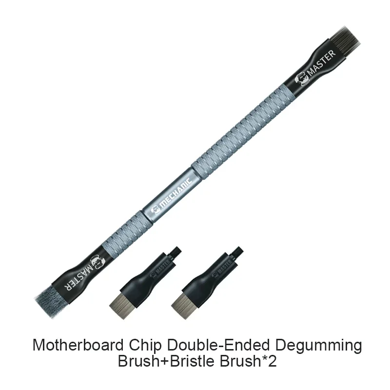 MECHANIC Steel Brush Motherboard IC Debonding Brush With Head IC Pad Cleaning PCB BGA Glue Removal Tin Removal Polishing Brush: SKY BLUE