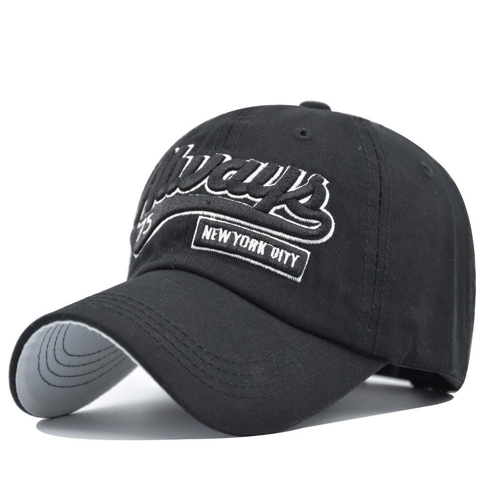 75 brev far hat bomuld broderi baseball cap mænd og kvinder elskere hat snapback sol hat peak cap afslappede hatte