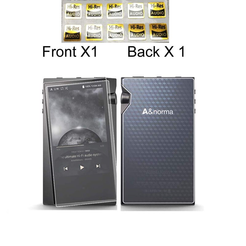 for iRiver Astell&amp;Kern SR25 MKII SR25MKII SR25 SR15 SE100 Front and Back Tempered Glass Screen Protector Films