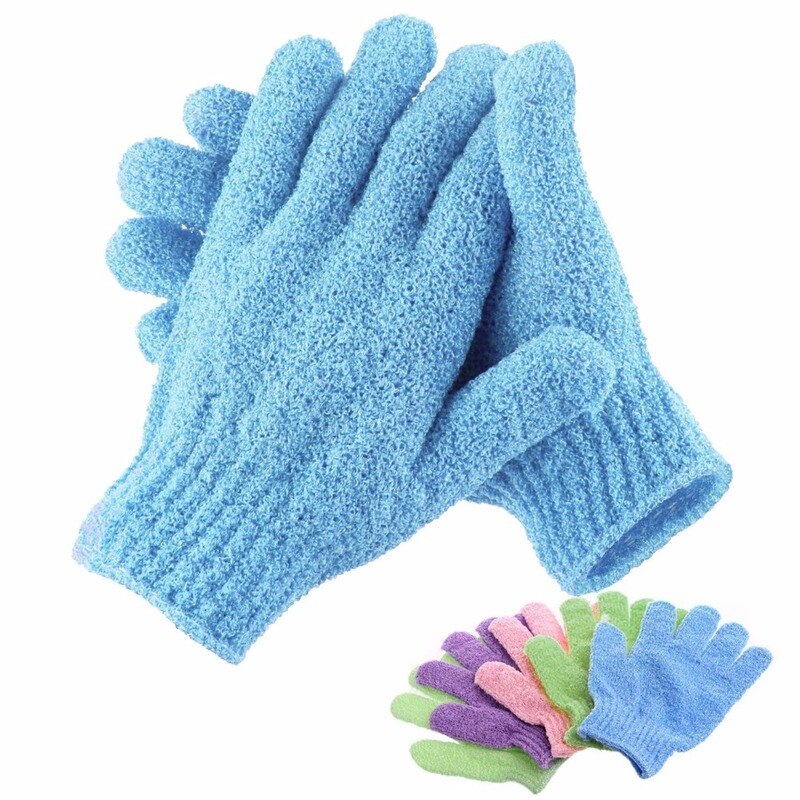 Bad til peeling eksfolierende handske scrub handsker modstand kropsmassage svamp vask huden fugtgivende spa skum