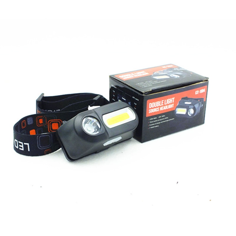 USB Oplaadbare Koplamp Q5 + COB Koplamp Draagbare 6 Modi Nachtlampje Camping Outdoor 18650 Batterij LED Zaklamp Zaklamp