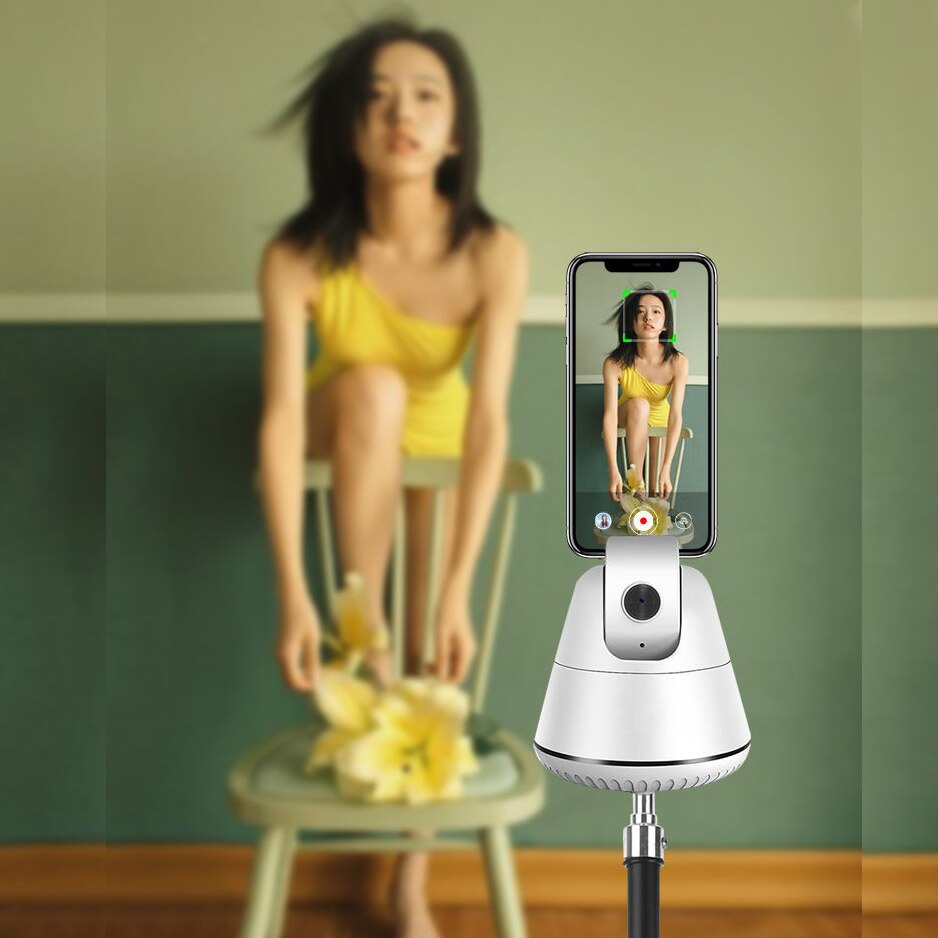 Auto Face Tracking Camera Gimbal Stabilizer Smart Shooting Holder 360 Rotation Selfie Stick Tripod for Live Vlog Video Recording