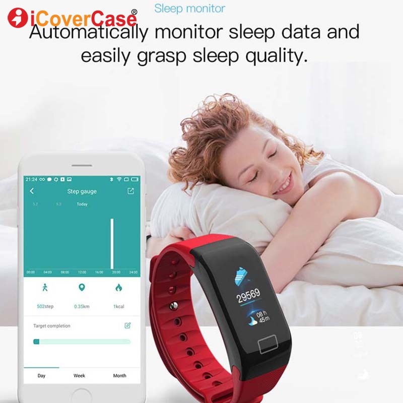 Smart Armbånd icovercase - Blodtryk & Blodilti-måler - Til Android/iOS