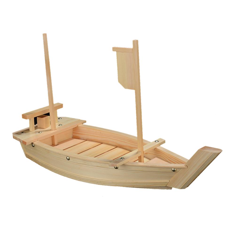 Japanse Houten Sushi Boot Plaat Dienblad Japan Sashimi Sushi Plaat Met Visnet Lade Voor Restaurant Of Thuis Decoratie