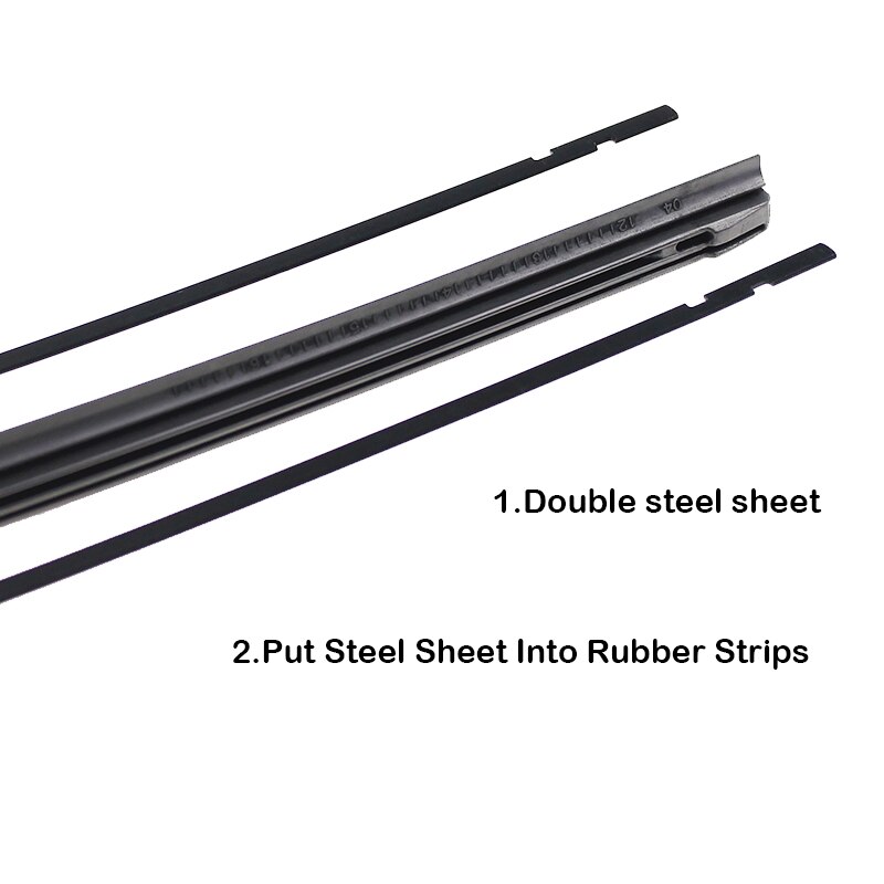 1pcs Windshield Car Wiper Blade Windscreen Insert Rubber Strip (Refill) 8mm Soft 14"16"17"18"19"20"21"22"24"26"28" Accessories