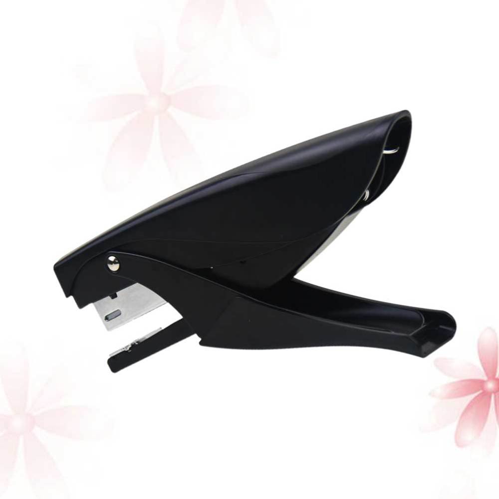 Desktop Stapler Handheld Stapler Office Labor-saving Plier Stapler School Supplies (Random Color)