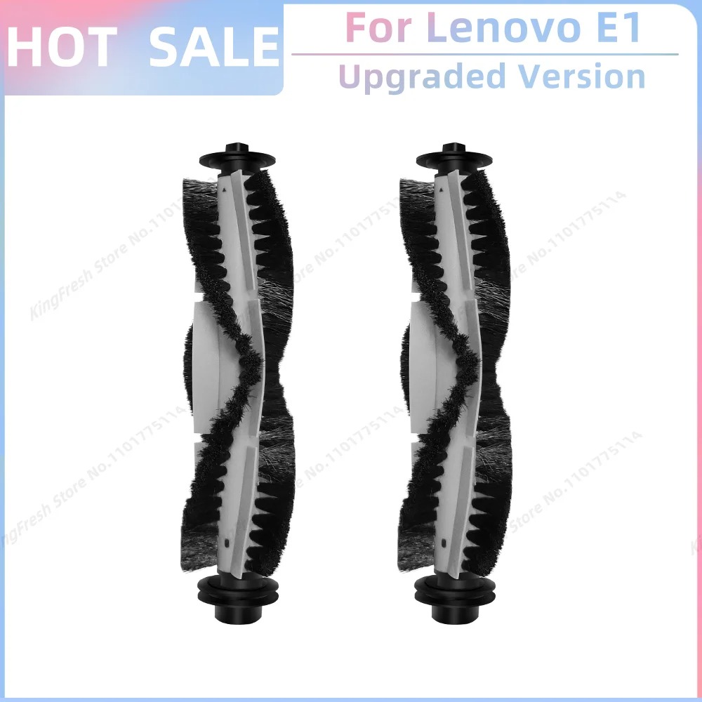Compatible con ( Lenovo E1, Ultenic D5/D5s/D5s Pro, Proscenic 850T, Pioneer VC704R ) Piezas: Rodillo Principal, Cepillo Lateral, Filtro HEPA, Paño de Limpieza, Accesorios: Gris claro