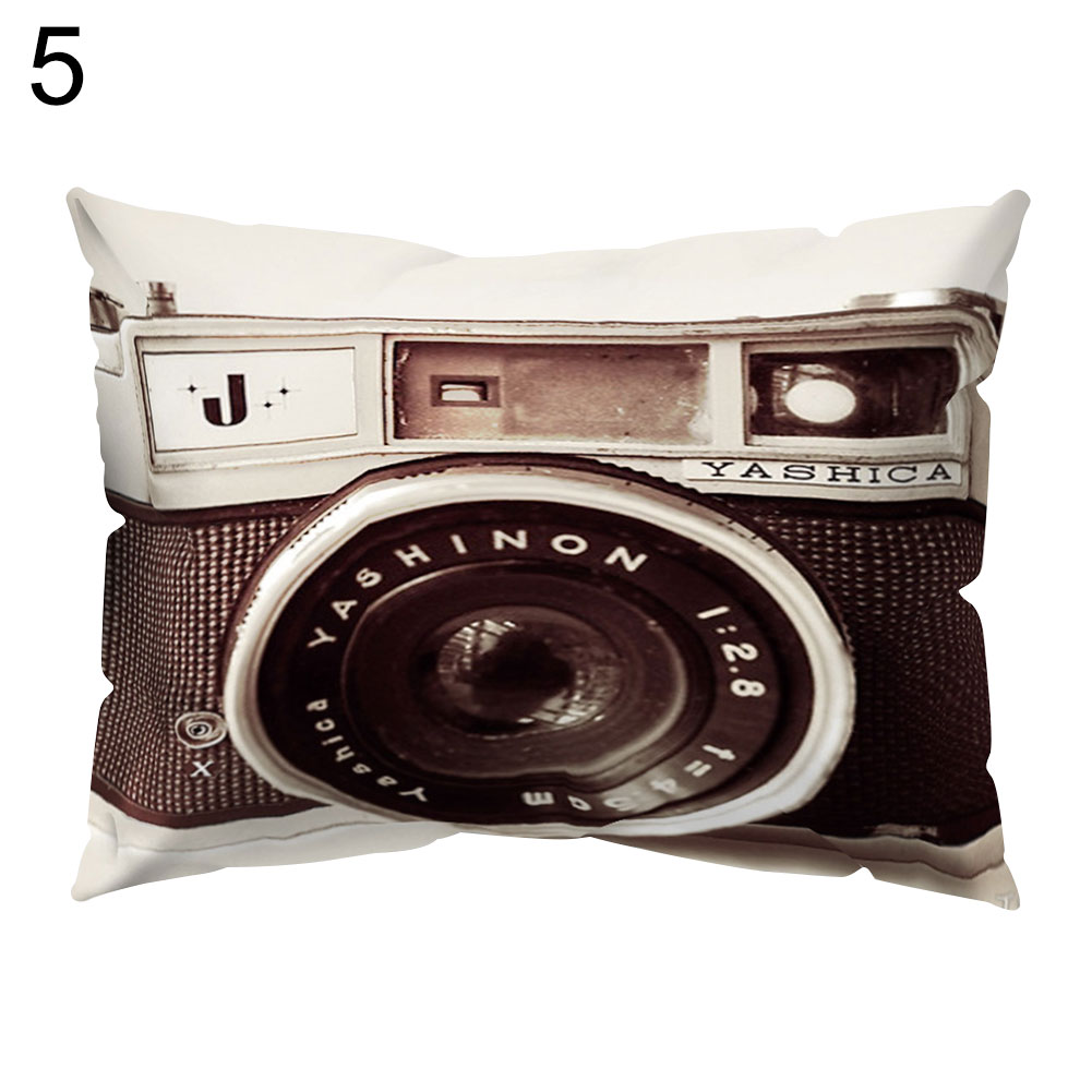 50cm*30cm kat blomst fugl himmel blad kamera pude hjemme stol sofa indretning håndvaskbar ingen lugt letvægts pude: 5