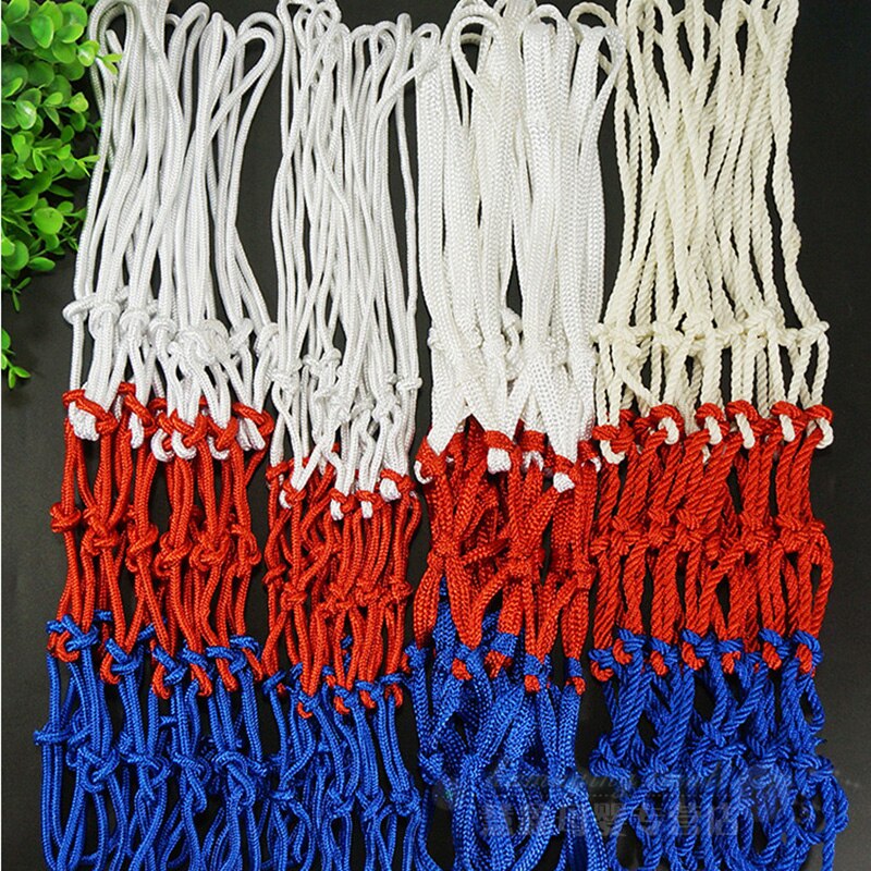1 stk utendørs sport basketball nett standard nylon tråd basketball bøyle mesh nett backboard felg ball erstatning