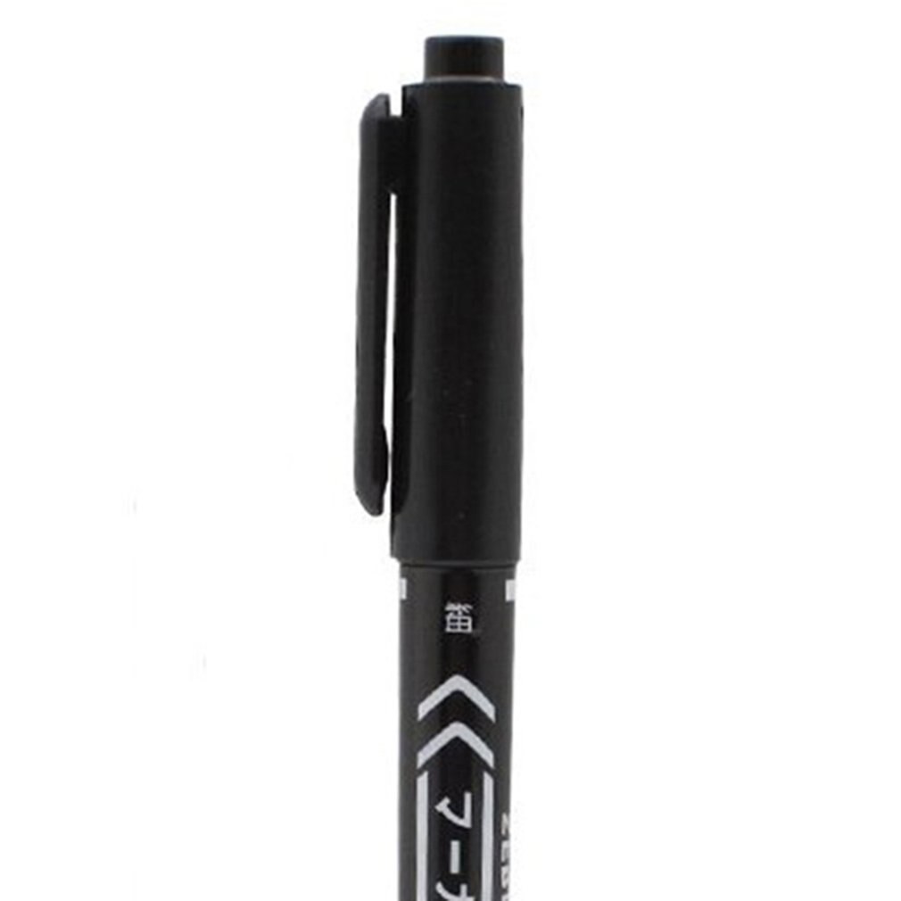 Black Ultra-fine Double-end Marker Pen Small-end Pen Water-based For Hook Line Pen Practical Stationery