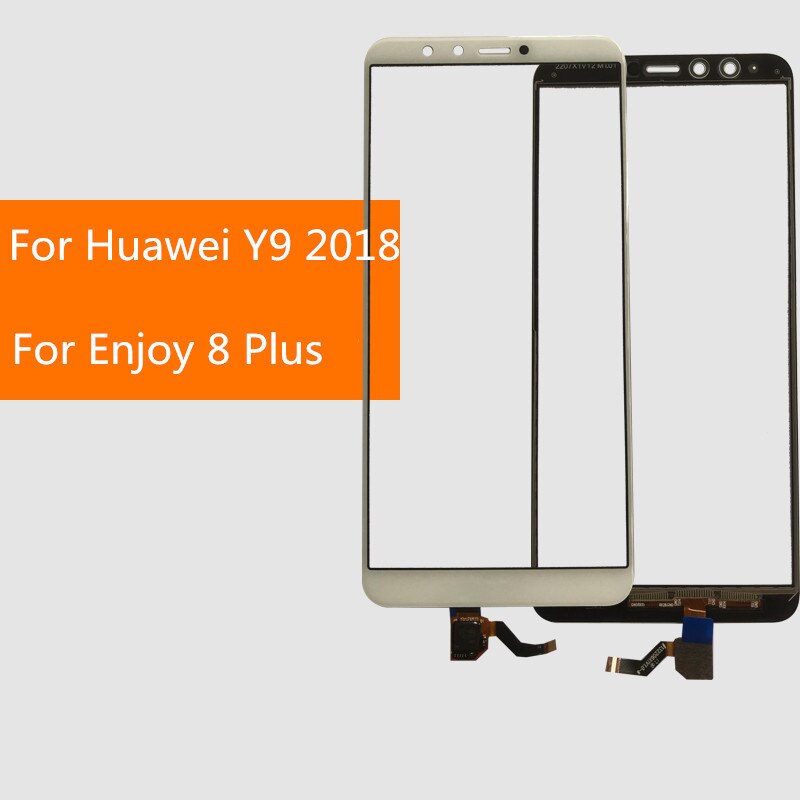 Pantalla exterior para Huawei Y9 /Enjoy 8 Plus Sensor digitalizador Panel táctil frontal pantalla LCD cubierta de cristal piezas de reparación