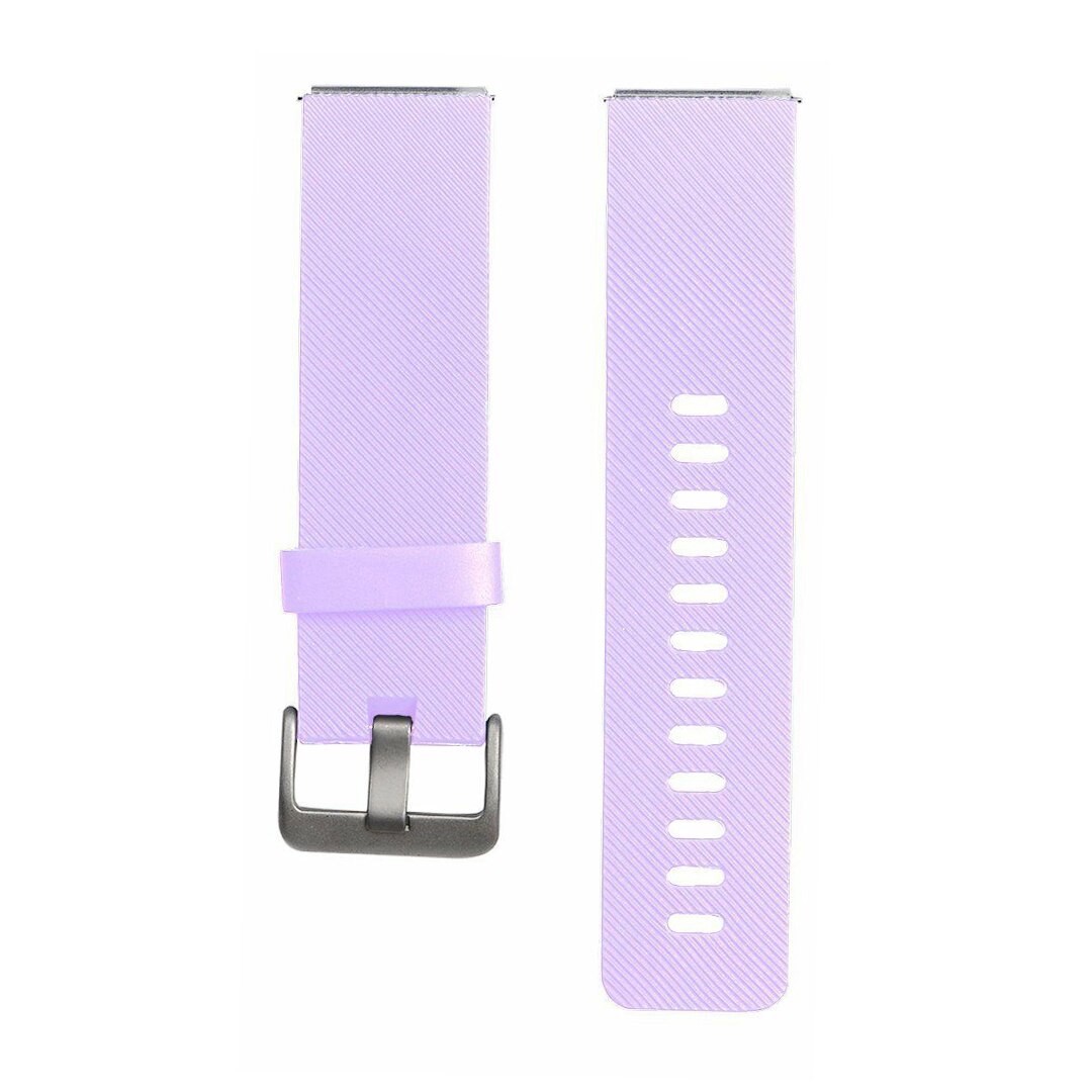 Pulsera deportiva de 8 colores para Fitbit Blaze, banda de silicona suave para reloj Fitbit Blaze, repuesto de correa con barra de primavera: Light Purple / L