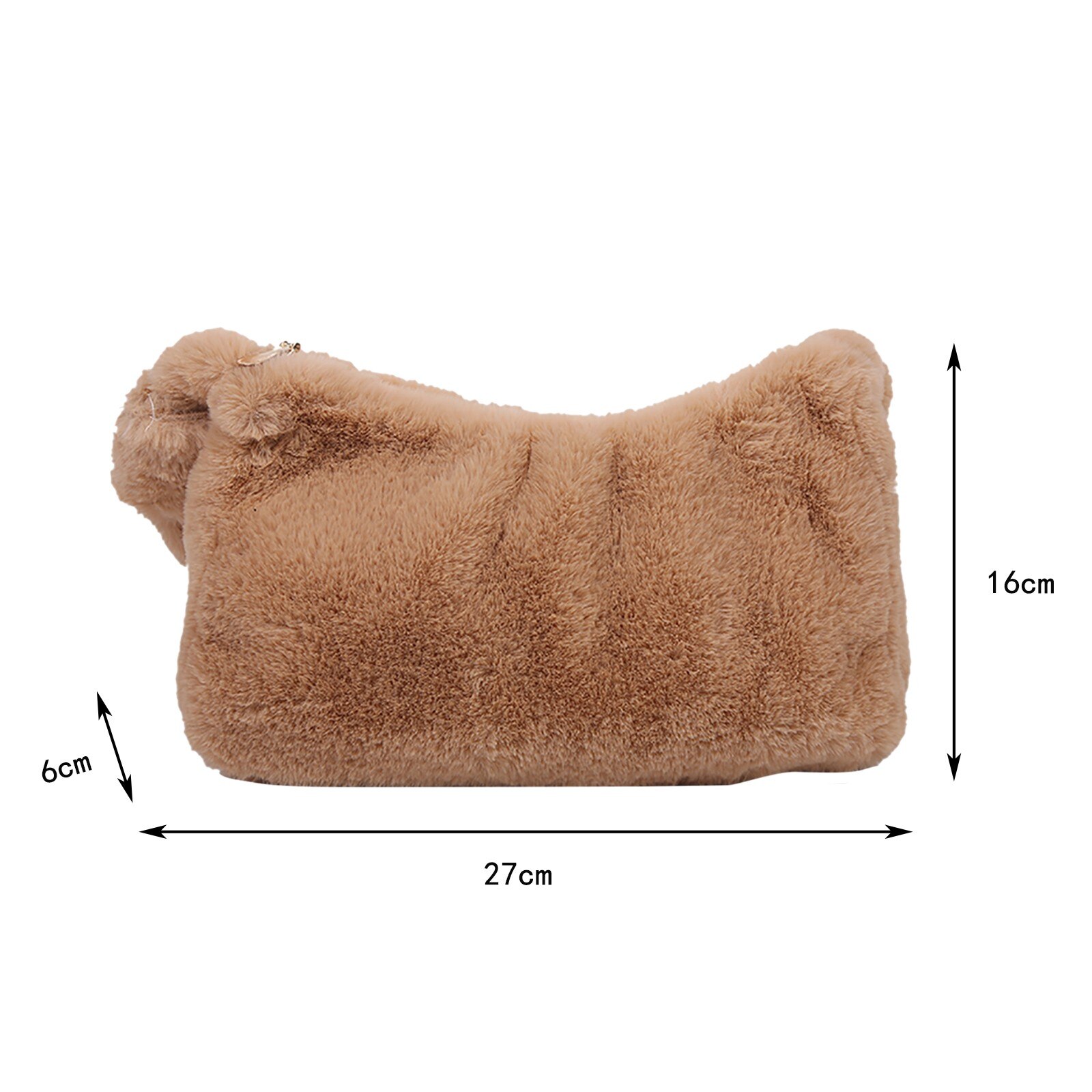 Sac à bandoulière à fermeture éclair pour femmes, sacoche moelleuse, nouvelle , directe, # c,