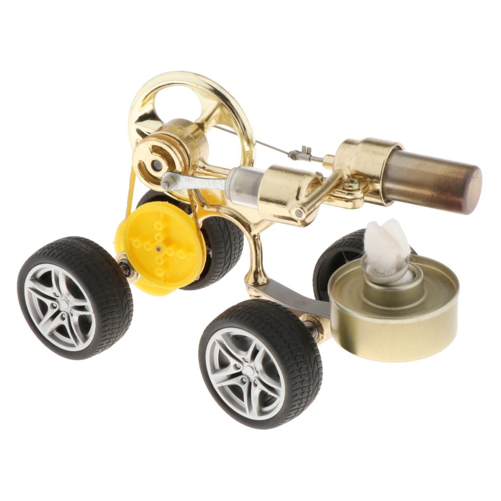 Mini Motor- retro Stirling Motor- Auto Modell Bausatz Dampf Physik Wissenschaft Spielzeug Requisiten