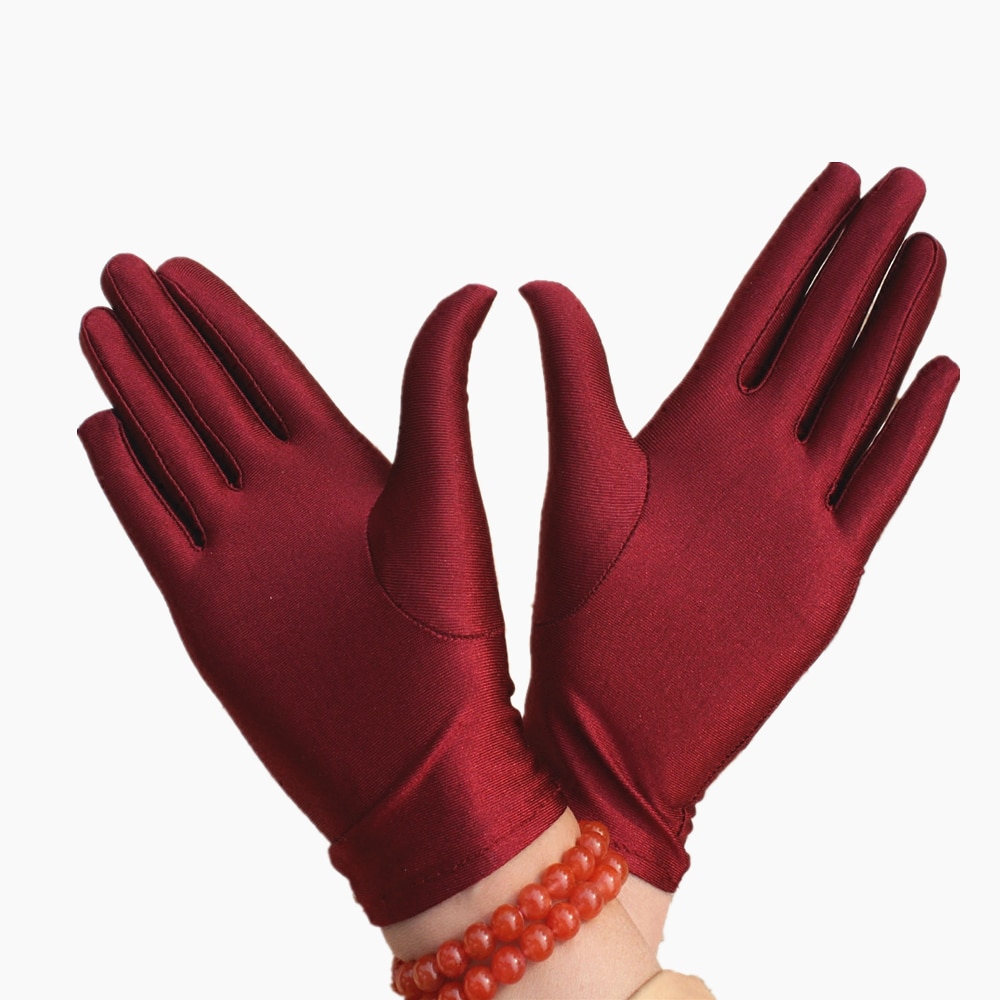 10 Paren Goed Uitgerekt Dunne Spandex Handschoenen Vrouwen Etiquette Handschoenen Fittness Sieraden/Rijden Handschoenen