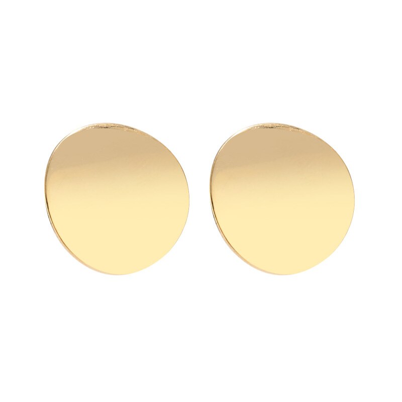 10pcs/lot round Post with Ring 20mm Gold Plated Surgical Stainless Steel Post Earrings For DIY Jewelry Making Findings