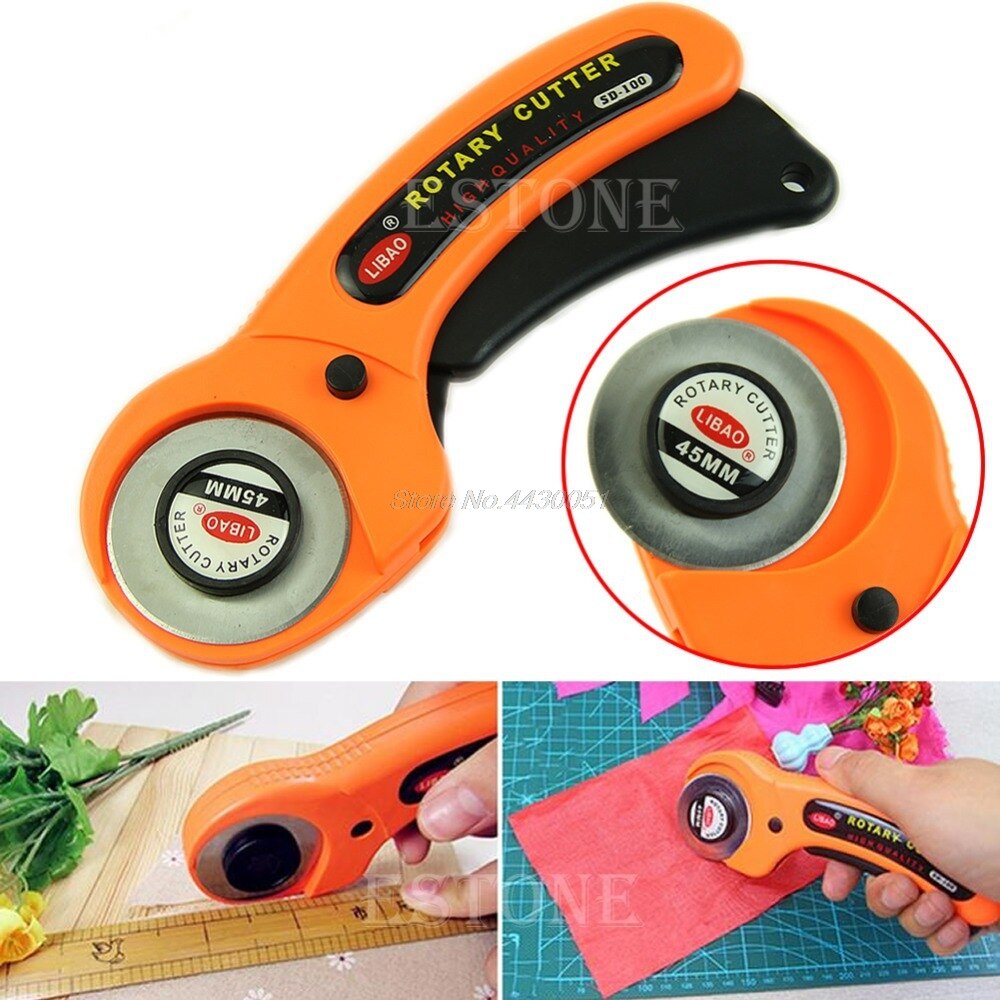 45mm Rotary Cutter Premium Quilters Sewing Quilting Fabric Cutting Craft Tool