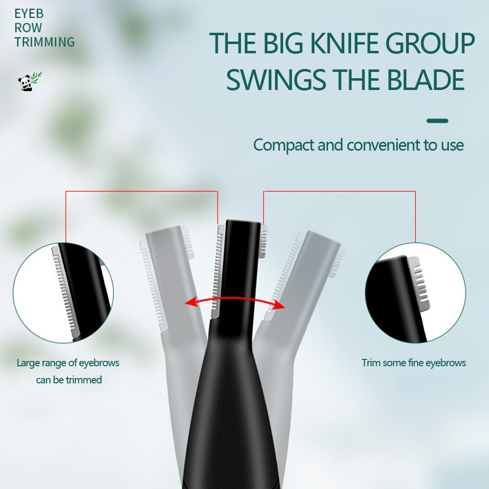 Elektrische Wenkbrauw Trimmer Neus Haar Trimmer Wenkbrauw Oorhaar Scheerapparaat Automatische Scheermes Draagbare Clipper Removal Veilig Facial Wenkbrauwen