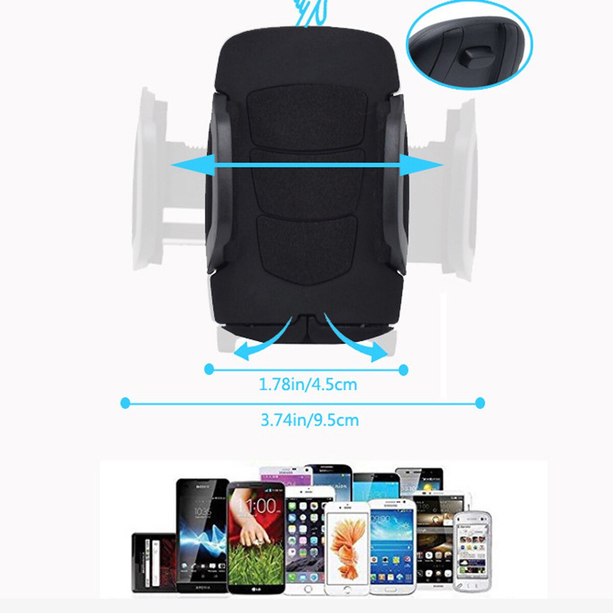 Car Phone Holder Long Arm For IPhone Cell Phone GPS 360 Degree Car Cup Holder Stand Cradle Mount Holder Support Bracket