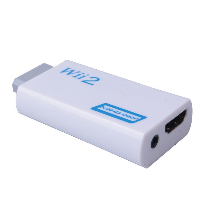 Full Hd 1080P Wii-Compatibel Converter Adapter Wii2HDMI-compatible Converter 3.5Mm Audio Voor Pc Hdtv Monitor display