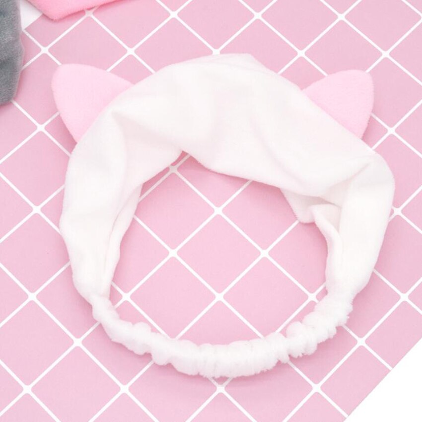 Cat Ears Hairband Head Band Party Headdress Hair Accessories Makeup Tools Face Washing Headband Hairdo Headwrap Hair Access