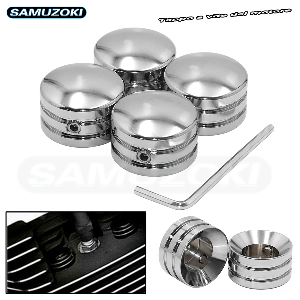 Cubierta de tuerca de perno de cabeza de corona de bujía de motocicleta, cubierta superior de motor para Harley Twin Cam Touring Dyna Sportster XL 883 Softail