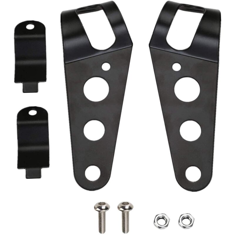 Topptre hål motorcykel strålkastare lamp monteringsfäste skal motorcykel tillbehör främre strålkastare lampfäste 38mm-51mm