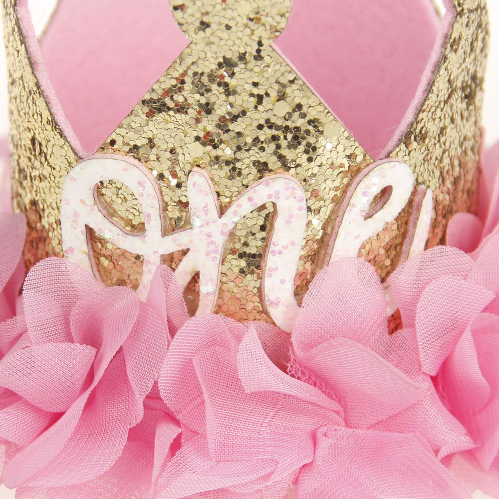 Neue Prinzessin Stirnband Baby Mädchen 1/2st Geburtstag Party Hütte Blume Krone Party Haarband Haar Zubehör Für Fotografie Requisiten