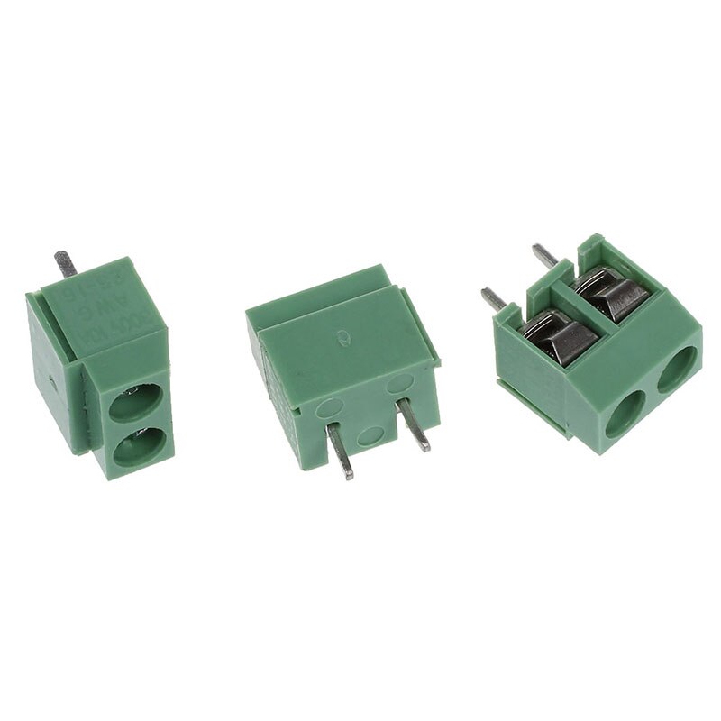 30Pcs 2 Pole 5mm Pitch PCB Mount Screw Terminal Block 8A 250V