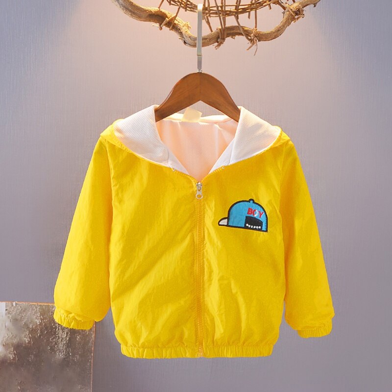 Toddler Hoodie Jackets Kids Printing Hooded Windbreak Outerwear Newborns Baby Infant Girls Boys Coat: B / S