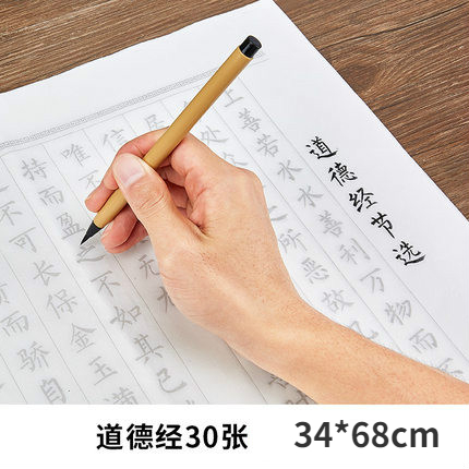 Chinese Copybook LiuGongquan Brush Pen Calligraphy Copybook Regular Script Chinese Character Practice for Beginners: D 30sheets