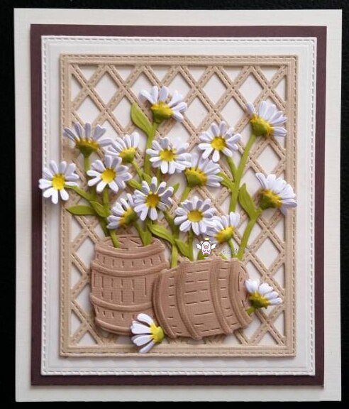 PP Craft metal cutting dies cut die mold Wild daisy flowers Scarpbook paper craft knife mould blade punch stencils dies