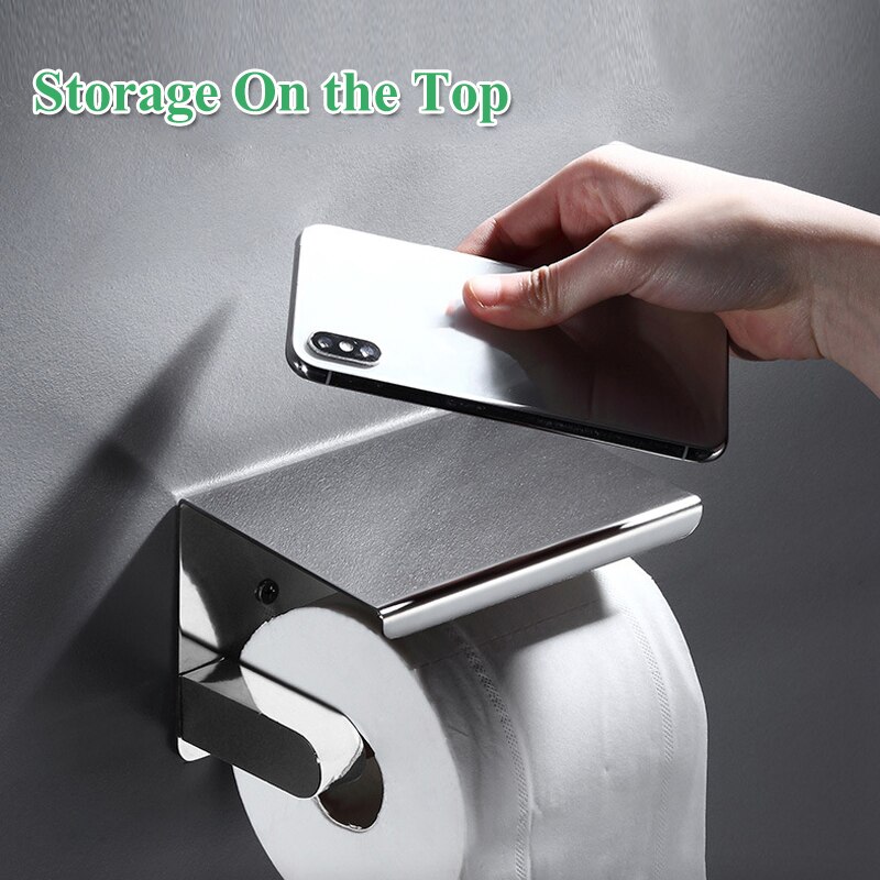Free-punch – porte-rouleau de papier toilette en acier inoxydable 304, porte-serviettes, Anti-rouille, étagère distributrice étanche