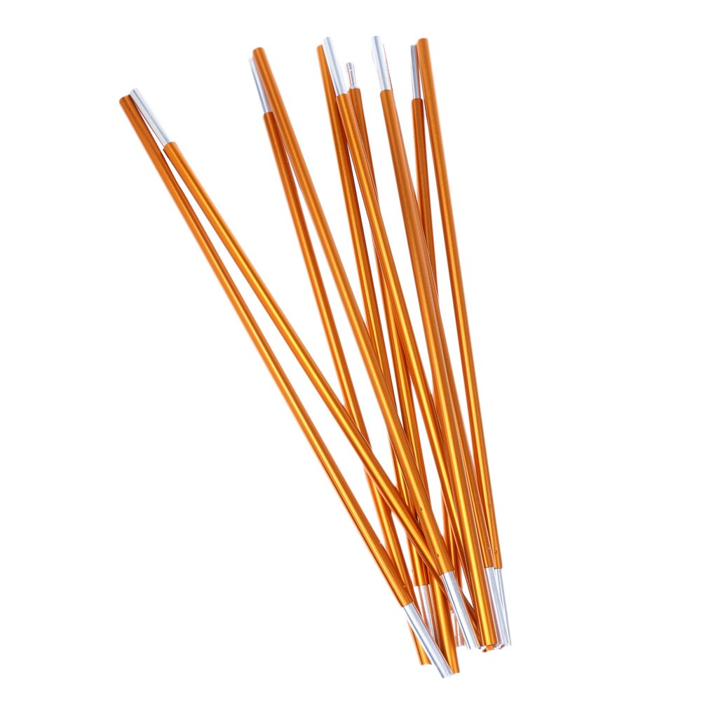 Lightweight Durable Aluminum Alloy Pole Camping Tent Awning Frame Replacement 355cm Φ8.5mm Yellow