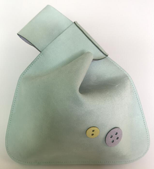 Bolso de muñeca de estilo japonés para mujer, bandolera de terciopelo para chica joven, bolso pequeño para llaves de teléfono móvil para adolescentes y estudiantes: 4